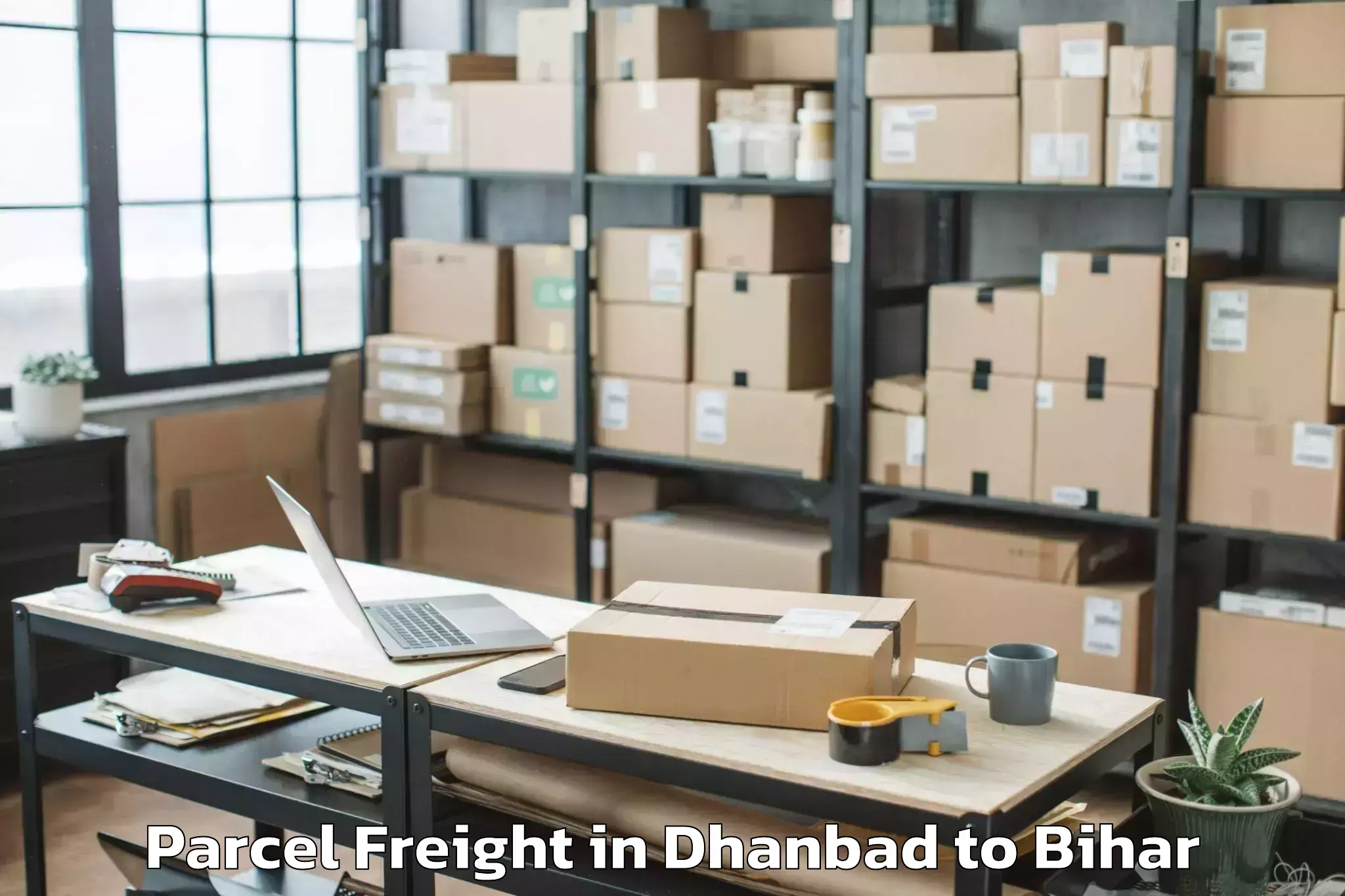 Leading Dhanbad to Shilowri Parcel Freight Provider